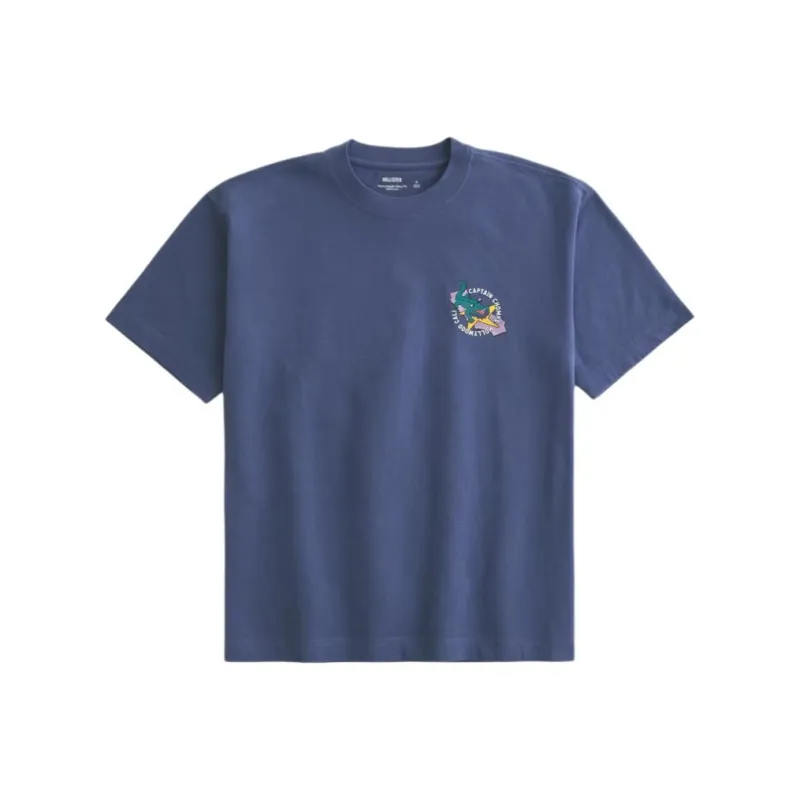 Hollister T Shirt Men's Light Marine Blue-0
