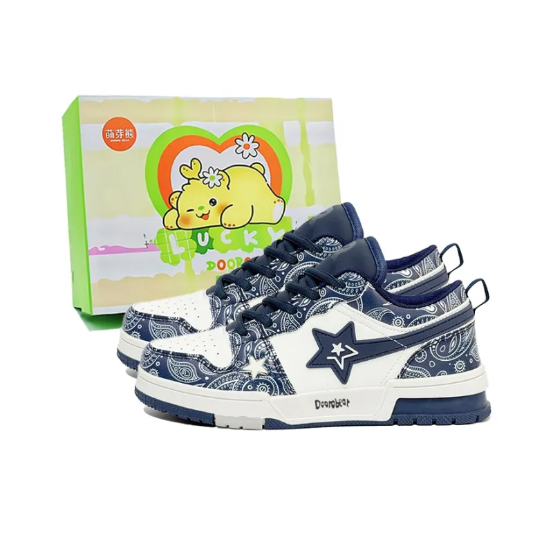Budding Bear Anti Slip Wear Resistant Low Top Skateboard Shoes Unisex-15