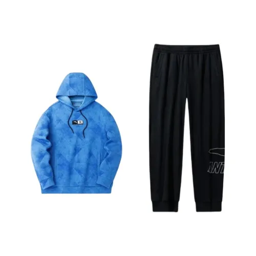 Anta Sweatshirt Set Unisex Vivid Blue