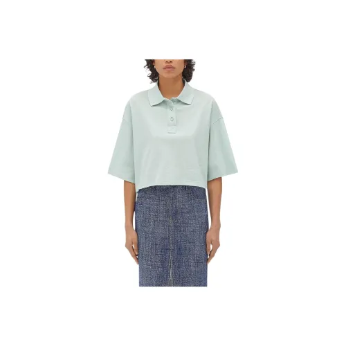 Bottega Veneta Collared Short-Sleeve Cropped Polo Shirt