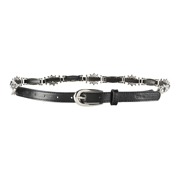 15 MINS PU Leather Belts Women's Width 1.8cm-0