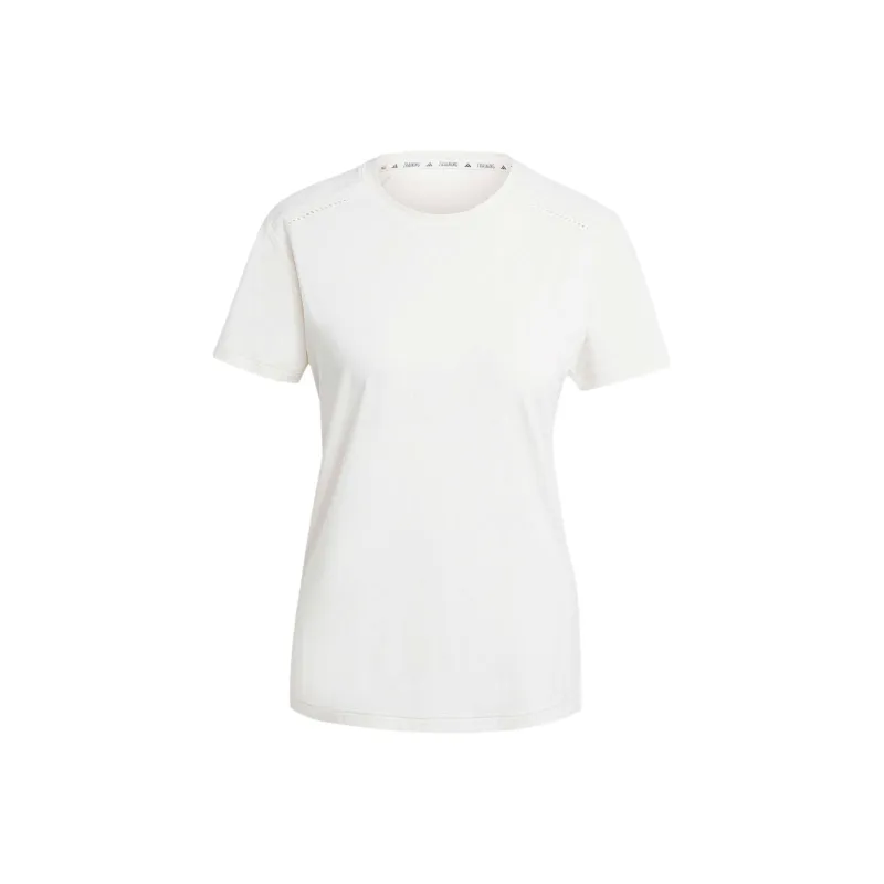 Adidas Drop Shoulder Sleeve T Shirt Women's Pink White-0