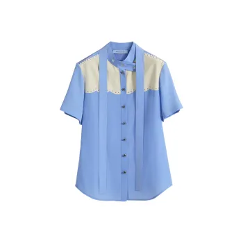 NancyCavally Shirt Women's Light Blue