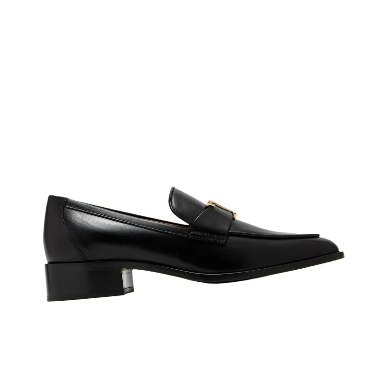 TOD'S Logo Plaque Slip On Loafers Women's-1