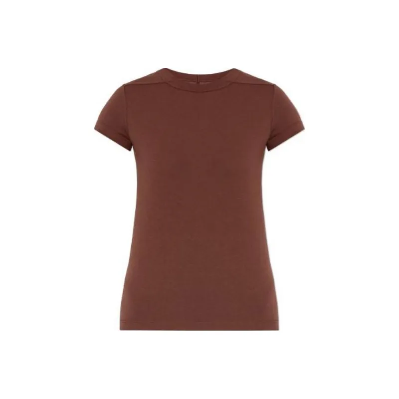 RICK OWENS Level Crewneck Cropped T Shirt-0