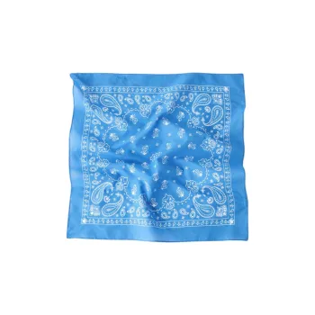 ZARA Cotton Headwraps Unisex Bright Blue