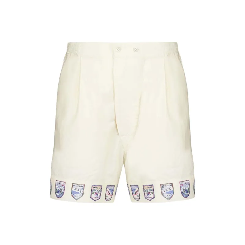 BODE Casual Shorts Men White-0