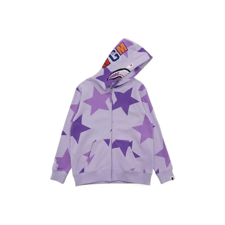 Bape Sta Shark Hoodie Purple-4