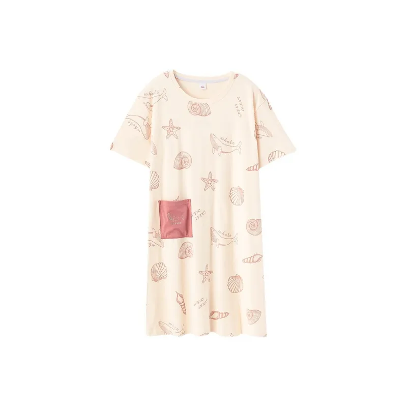 Aidai Nightgown Women's Apricot-0