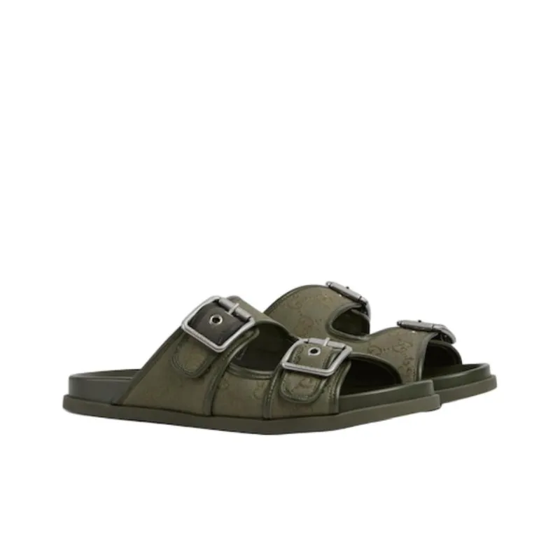 GUCCI Slide Slippers Men's Dark Green-2