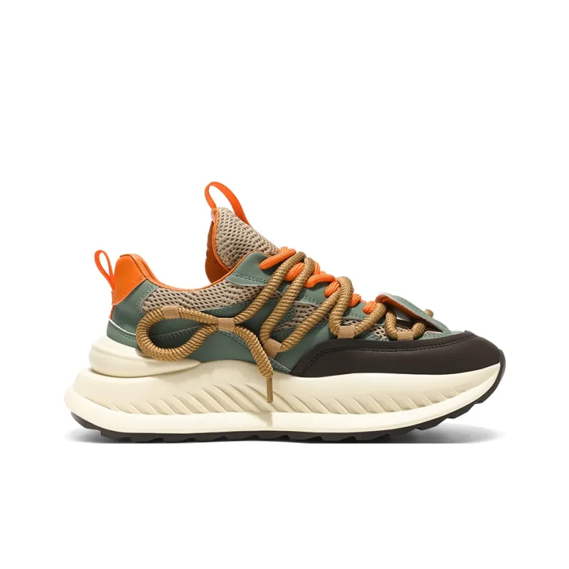 Magelly Shock Absorbers With Slip Resistant And Abrasion Resistant Properties Low Top Chunky Sneakers Men's-13
