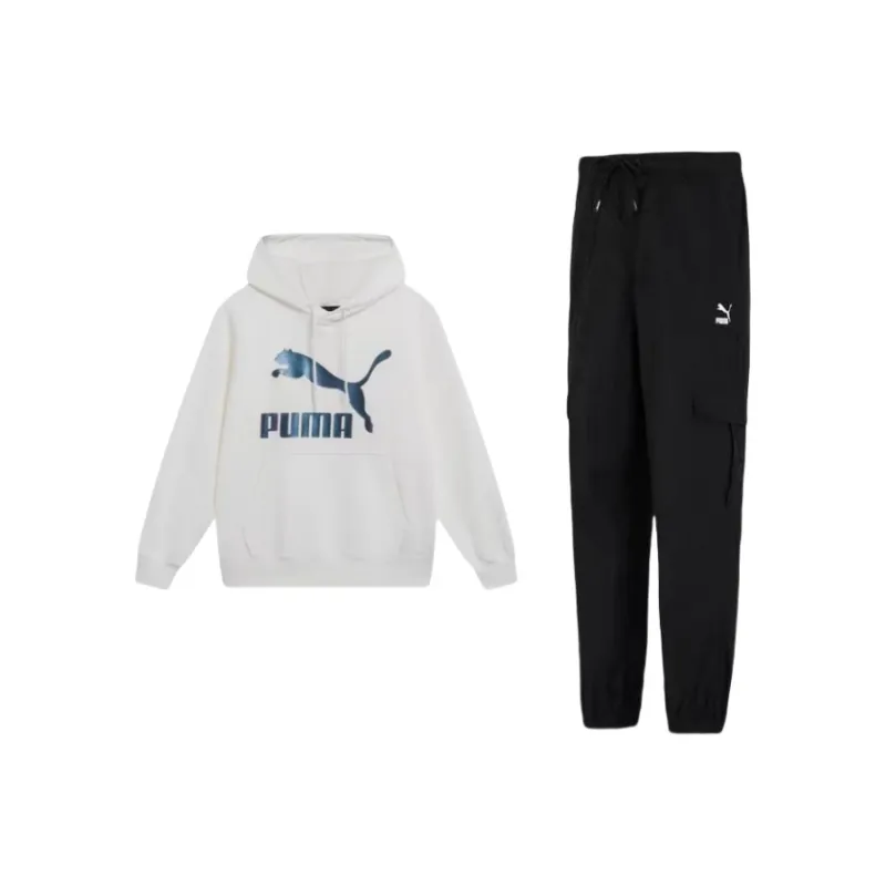 PUMA CLASSICSMetallic Logo Hoodie TR Casual Sportswear Men's-0