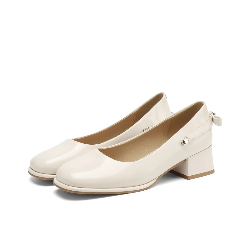 DAPHNE Chunky Heel High Heels Women's-4