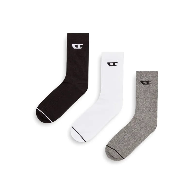 DIESEL Mid Calf Socks Men's 3 Pack-6