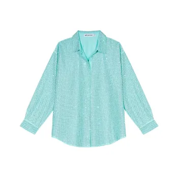 Self portrait Shirt Women's Mint Green