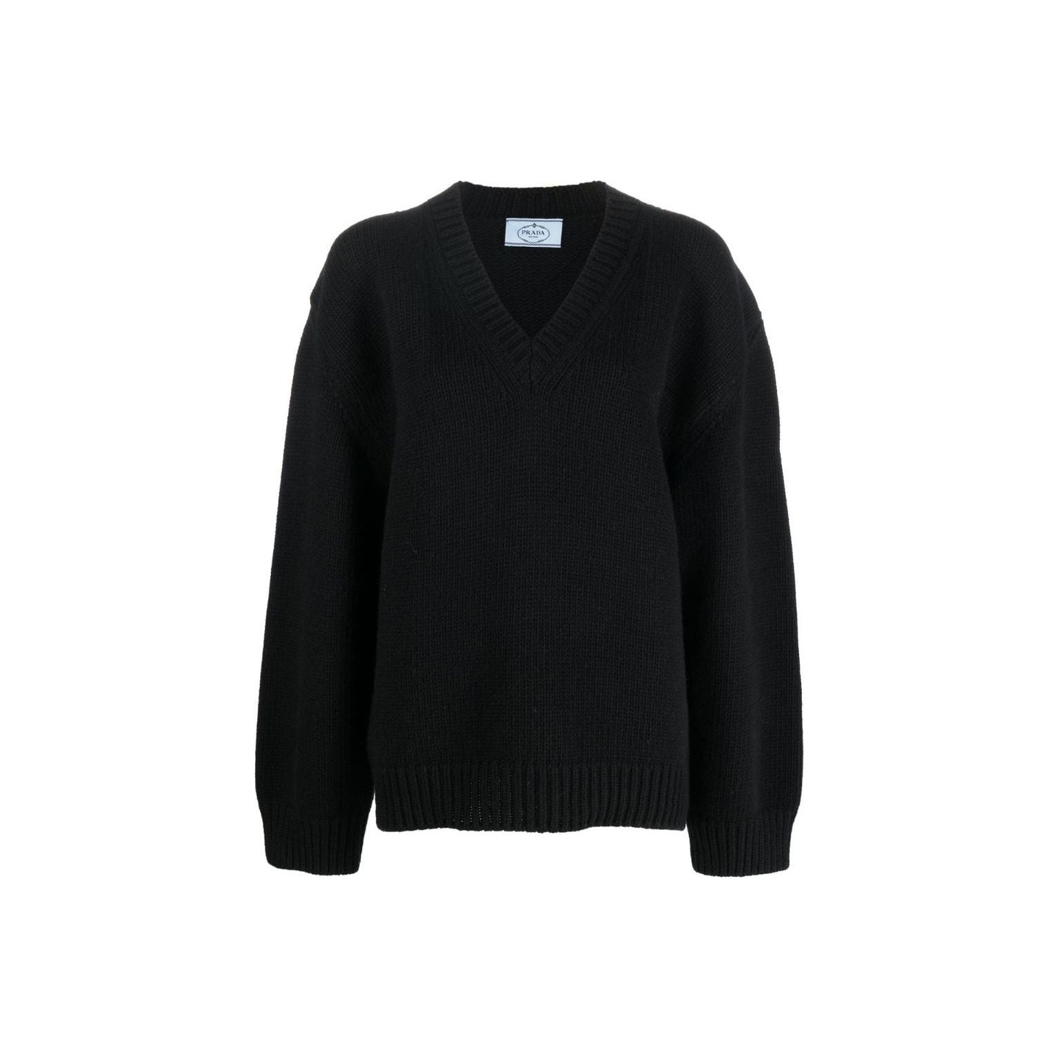 トップス PRADA 22FW Black Knit PRADA FW22 Sweatshirt Men's Black - POIZON