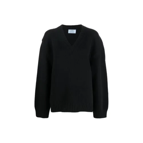 PRADA V-Neck Oversized Jumper