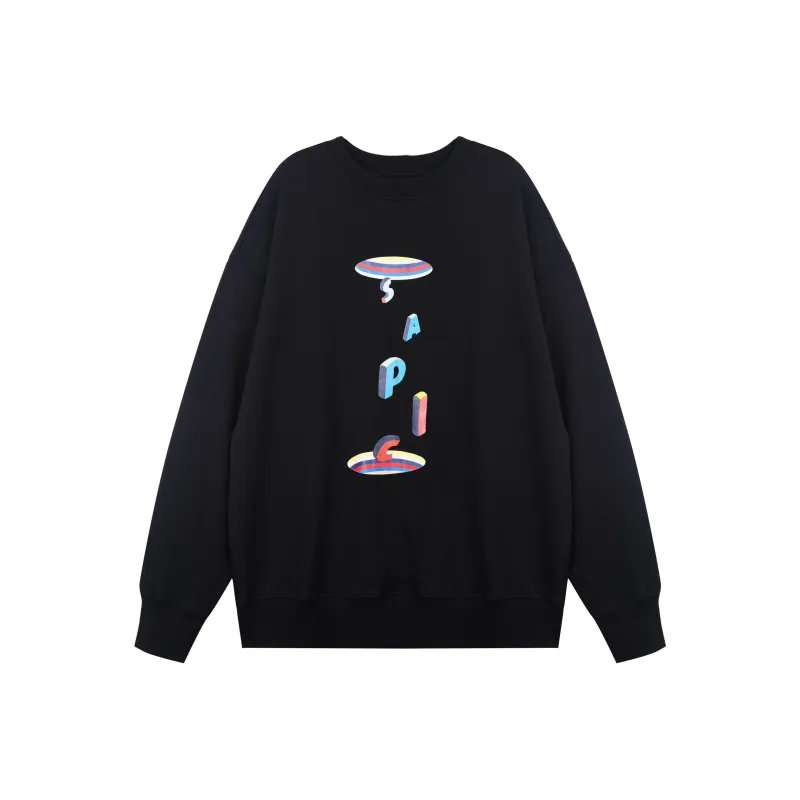 SAPIC OFFICIAL Sweatshirt Unisex Black-0