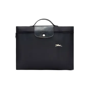 LONGCHAMP Le Pliage Club Briefcases Handbags Small Size Unisex Black