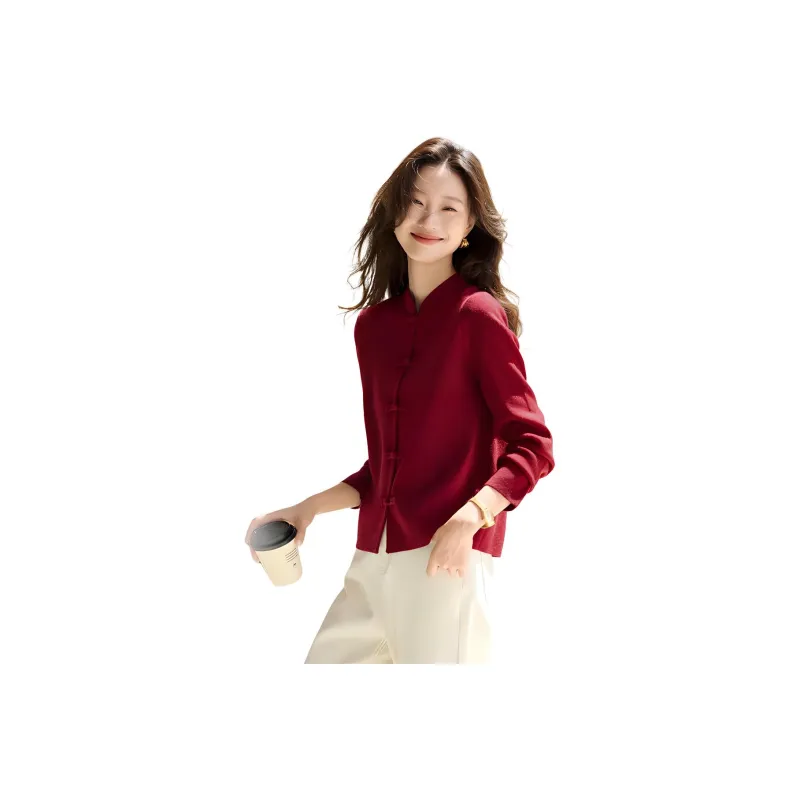 Mo Han Yi Mei Knitwear Women's Red-0
