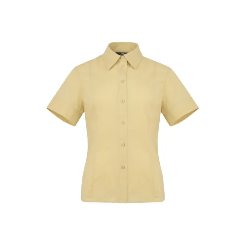LI NING 1990 Commuter Series Shirts Women's Khaki Yellow