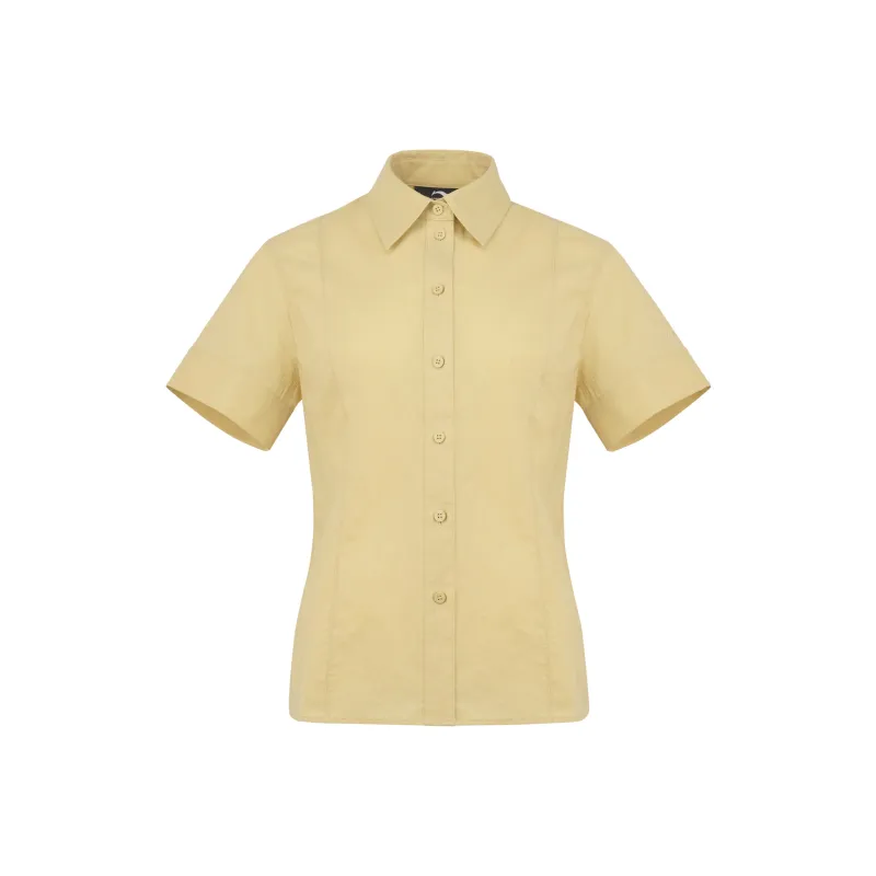 LI NING 1990 Commuter Series Shirts Women's Khaki Yellow-0