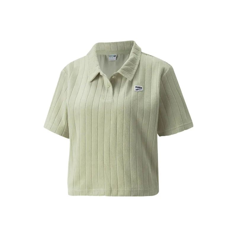 PUMA DOWNTOWN Polo Shirt Women's Green-0