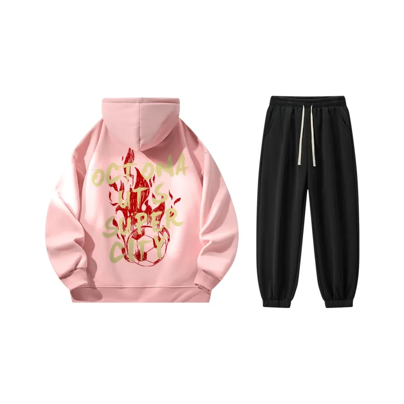 Small Columns Under The Sea Sweatshirt Set Unisex-4