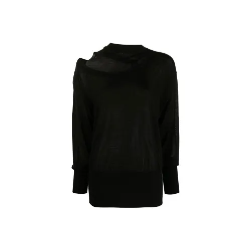 Stella McCartney Cut Out Detail Crewneck Knitted Top