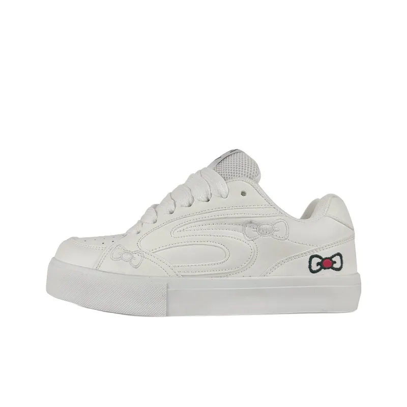 Rongchuan Slip Resistant, Abrasion Resistant, Lightweight, Height Increasing Low Top Skateboard Shoes Unisex All White-1