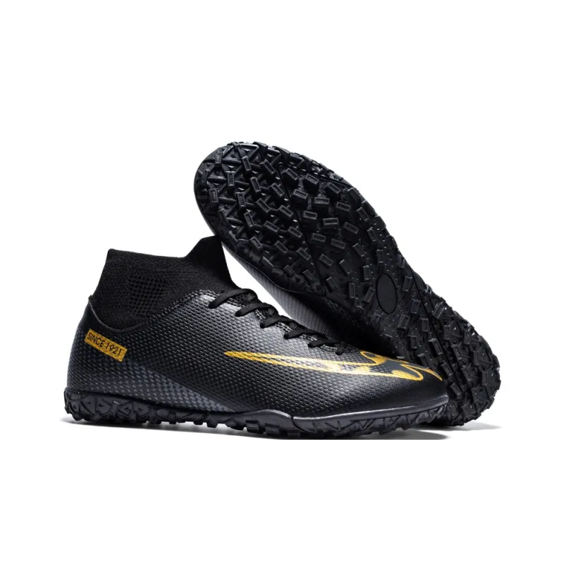 Binary Soccer Shoes Unisex High Top Gold-5