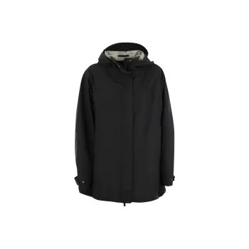 HERNO Straight Hem Hooded Jacket