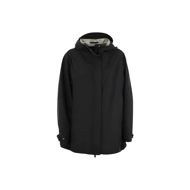 HERNO Straight Hem Hooded Jacket-0