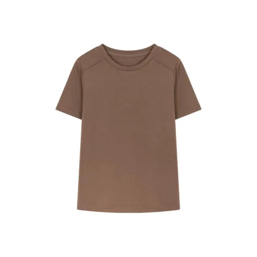 IHIMI T Shirt Women's Dark Coffee