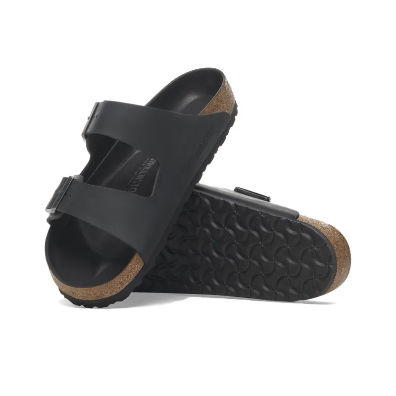 Birkenstock Arizona Slide Slippers Unisex Black Regular Loose Fit-4