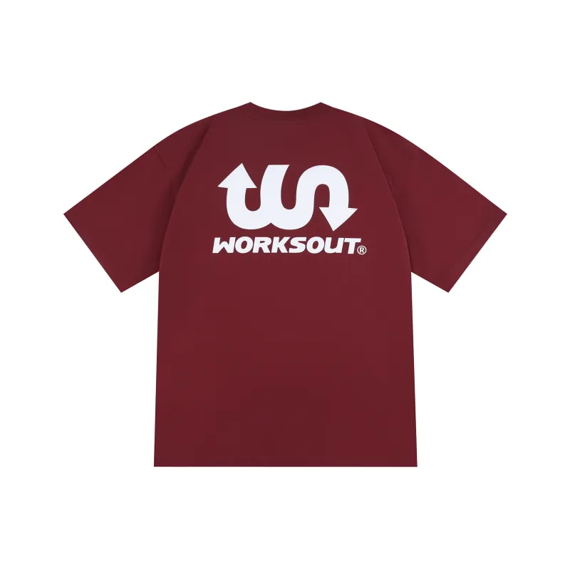 WORKSOUT Drop Shoulder Sleeve T Shirt Unisex-11