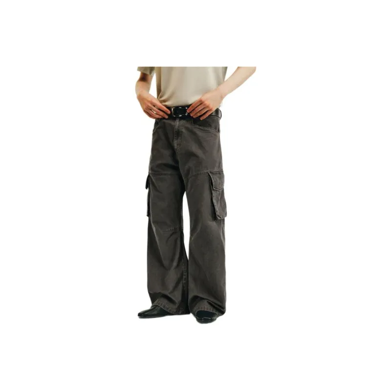 NONRADICAL Cargo Pants Unisex Dark Gray-0