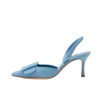 MANOLO BLAHNIK Maysli Slim Heel High Heels 7cm Women's Blue