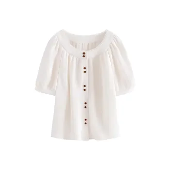 HDFULERN Shirts Women's Beige