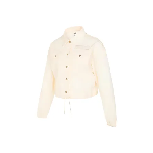 Nike AS W NSW AIR WVN MOD CROP Jacket Women's Ecru