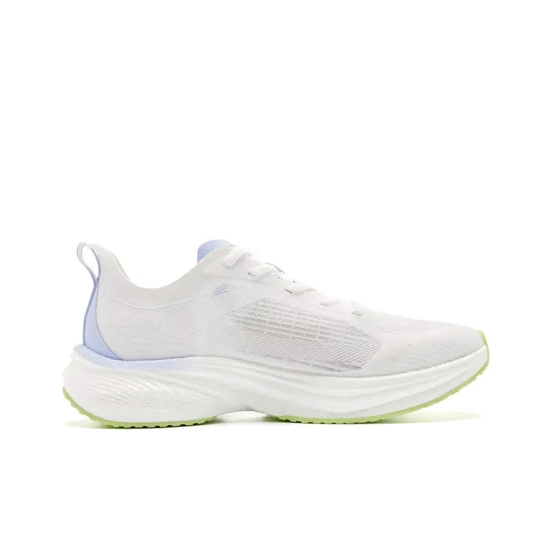 QIAODAN Light Speed 5.0PLUS Breathable Low Top Running Shoes Women's White Green Purple-1
