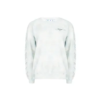 OFF WHITE Sweatshirt Regular Women's Blue