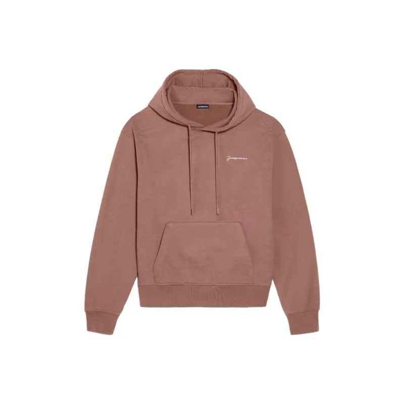 Jacquemus Le Sweatshirt Brodé Emboridered Logo Hoodie Orange-5