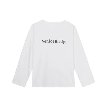 XINBANGBANG Drop Shoulder Sleeve T Shirt Women's White