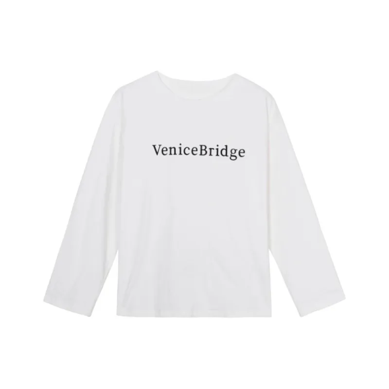 XINBANGBANG Drop Shoulder Sleeve T Shirt Women's White-0