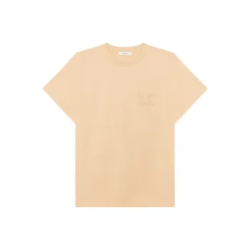 MaxMara Monogram embroidered Cotton T shirt