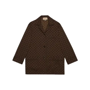 GUCCI Monogram Button-Up Shirt
