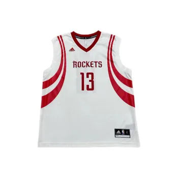 Adidas x NBA Houston Rockets Harden Basketball Jersey Unisex White