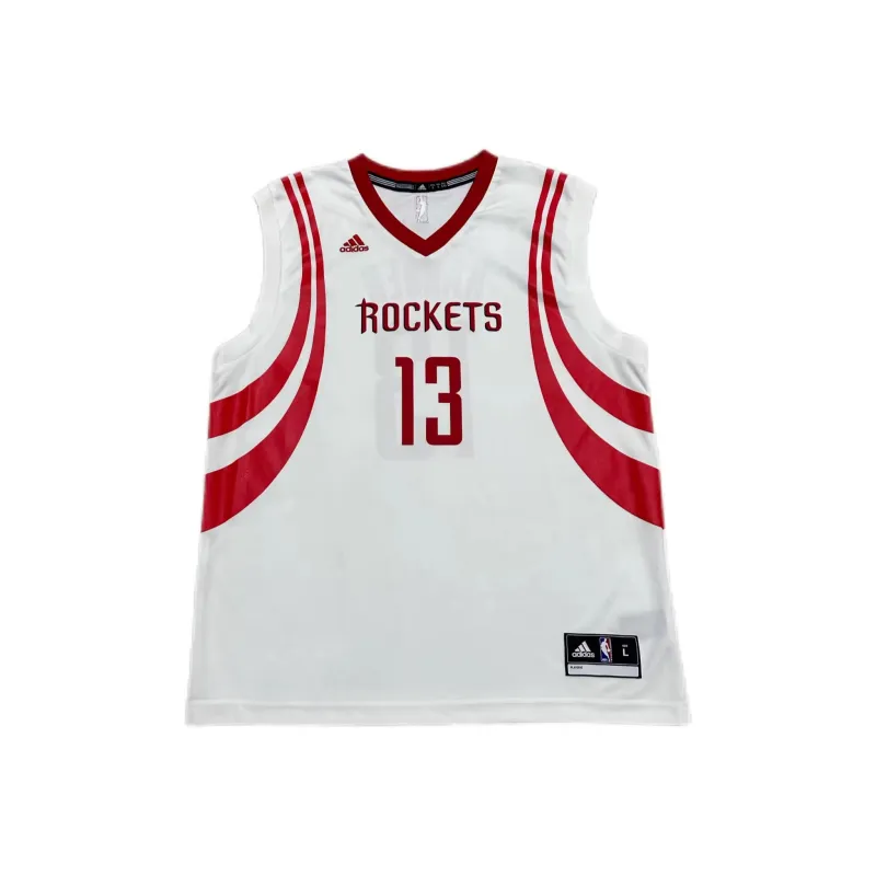 Adidas x NBA Houston Rockets Harden Basketball Jersey Unisex White-0