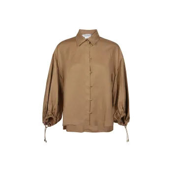 MaxMara Buttoned Long-Sleeved Top